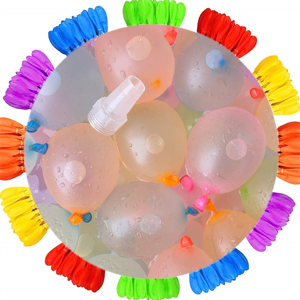 111pcs/bag Water Balloons Bunch Filled With Water Balloons Latex Balloon Toy Balloons Rapid Injection Summer Game Toy